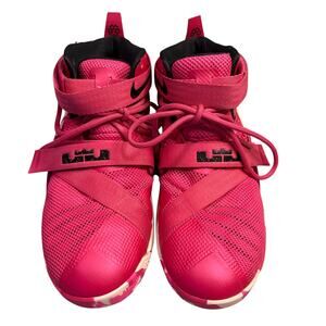 Nike Lebron James IX 9 Zoom Soldier Think Pink Breast Cancer Youth Size 9.5